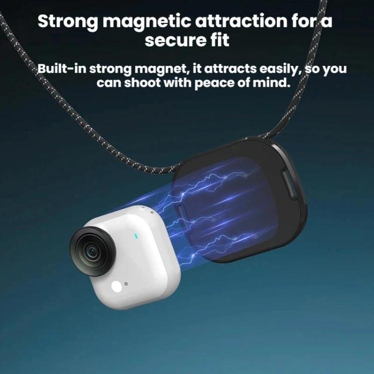 Per Insta360 GO Ultra Flymile Supporto magnetico da collo con clip per fotocamera