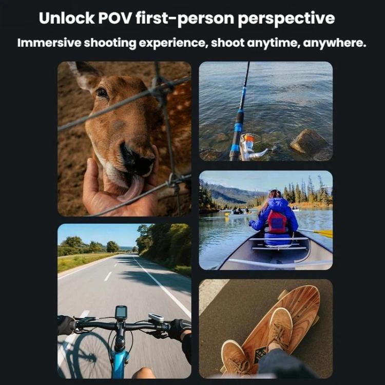 Per Insta360 GO Ultra Flymile Supporto magnetico da collo con clip per fotocamera