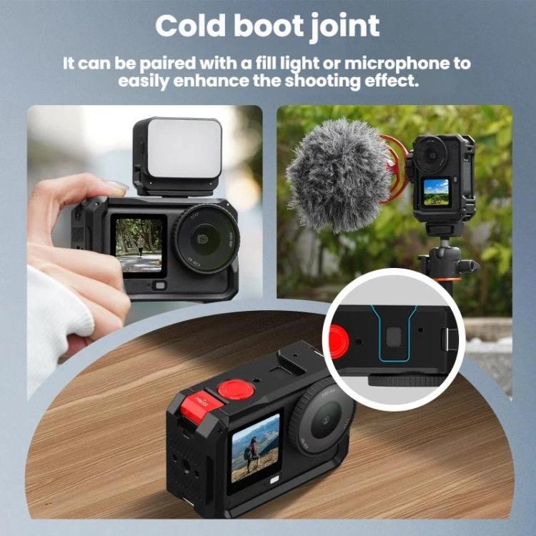 Custodia protettiva in metallo con gabbia Flymile per fotocamera DJI Osmo Action 6., AC6001