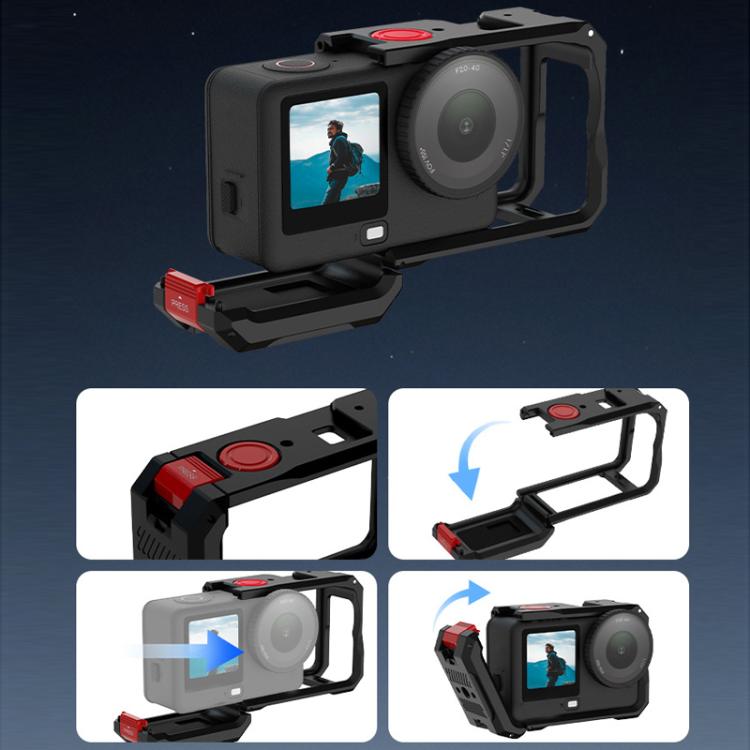 Custodia protettiva in metallo con gabbia Flymile per fotocamera DJI Osmo Action 6., AC6001