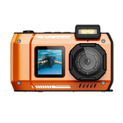 D50 Fotocamera selfie HD a doppio schermo impermeabile IP68, per esterni e immersioni.
