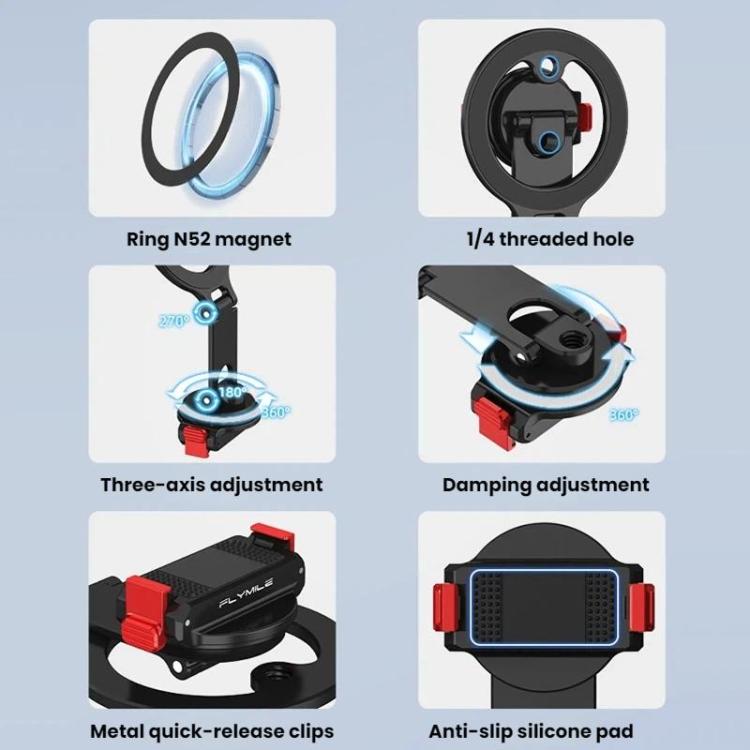 Per DJI Osmo Action 6 / Nano Flymile Clip di estensione magnetica bidirezionale