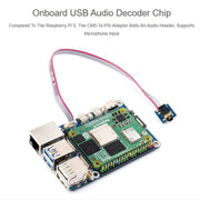 Adattatore WAVESHARE CM5-to-Pi5 per Raspberry Pi 5. La scheda adattatore da CM5 a Pi 5 supporta la connessione al microfono., 32049