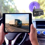 Videocamera di retromarcia HD wireless WIFI ad energia solare magnetica per auto.