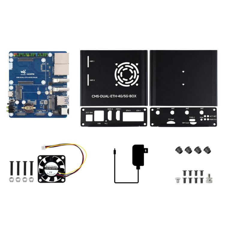 Scheda espansione doppia porta rete per Raspberry Pi CM5
