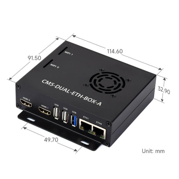 Scheda espansione doppia porta rete Gigabit 2.5G per Raspberry Pi