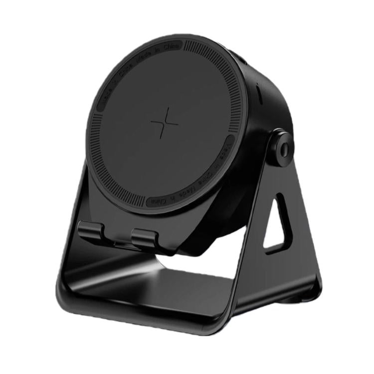 Altoparlante wireless multifunzione con sensore, supporto per telefono girevole e luci RGB