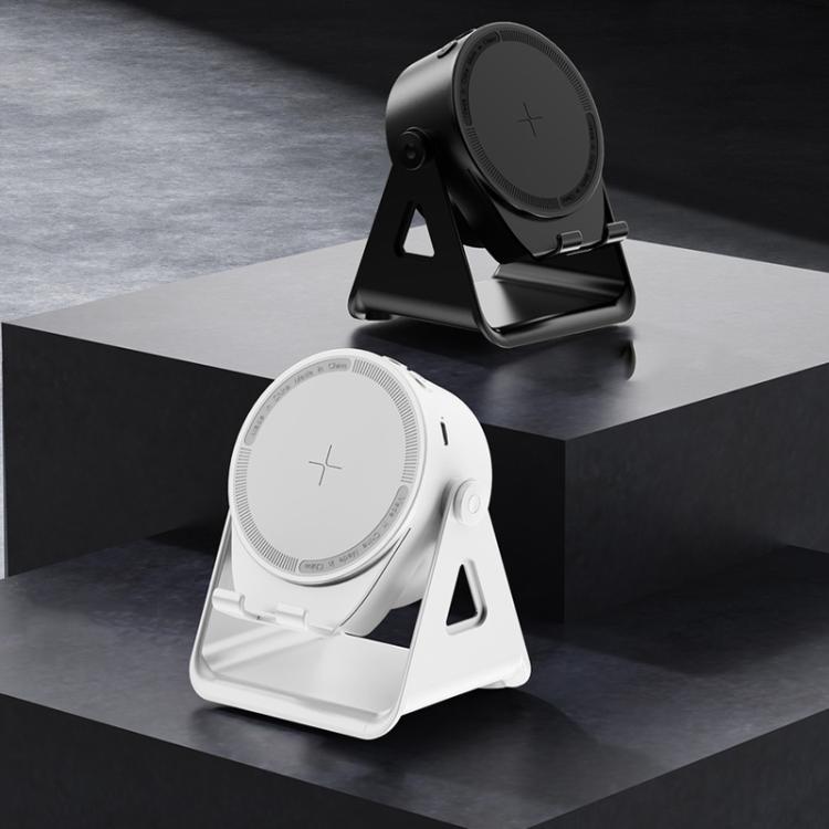 Altoparlante wireless multifunzione con sensore, supporto per telefono girevole e luci RGB