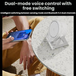 Altoparlante wireless multifunzione con sensore, supporto per telefono girevole e luci RGB