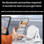 Altoparlante wireless multifunzione con sensore, supporto per telefono girevole e luci RGB