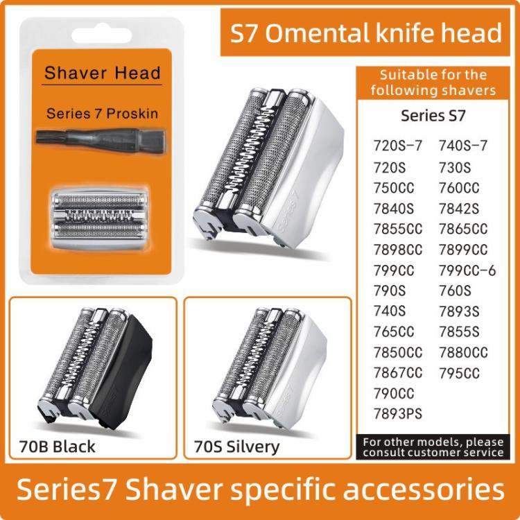 Testina di ricambio per rasoi Braun Serie 7 720S-7 / 740S-7 / 720S / 730S / 750CC / 760CC, 70B, 70S