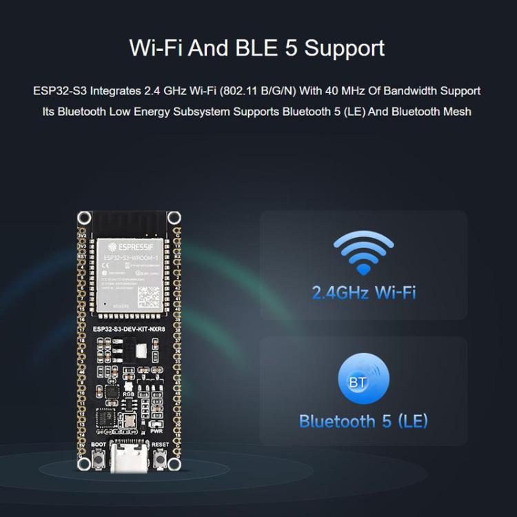 Scheda sviluppo Wi-Fi 2,4 GHz ESP32-S3 240 MHz
