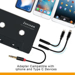 Adattatore cassette auto con spina stereo 3,5 mm