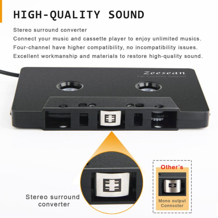 Adattatore cassette auto con spina stereo 3,5 mm