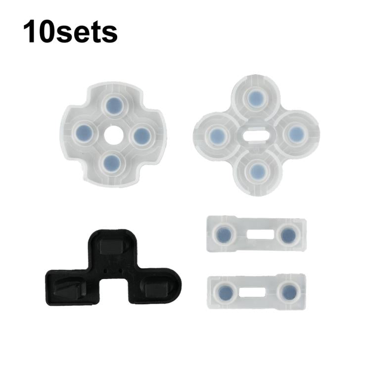 Pulsante in gomma conduttiva del gamepad con cuscinetto morbido, For PS2 10sets, For PS3 10sets, For PS4 10sets 1.0, For PS4 10sets 2.0, For PS4 10sets 3.0/4.0, For PS4 10sets 5.0