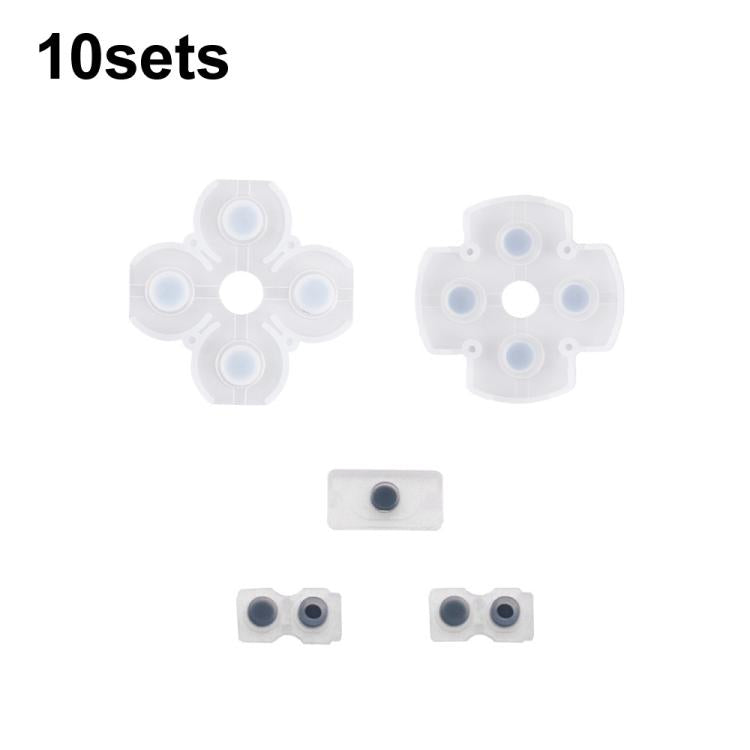 Pulsante in gomma conduttiva del gamepad con cuscinetto morbido, For PS2 10sets, For PS3 10sets, For PS4 10sets 1.0, For PS4 10sets 2.0, For PS4 10sets 3.0/4.0, For PS4 10sets 5.0