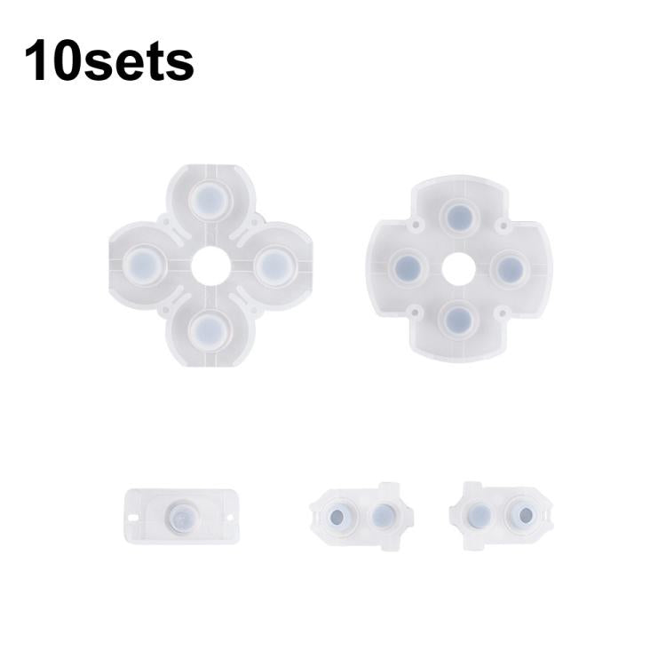 Pulsante in gomma conduttiva del gamepad con cuscinetto morbido, For PS2 10sets, For PS3 10sets, For PS4 10sets 1.0, For PS4 10sets 2.0, For PS4 10sets 3.0/4.0, For PS4 10sets 5.0