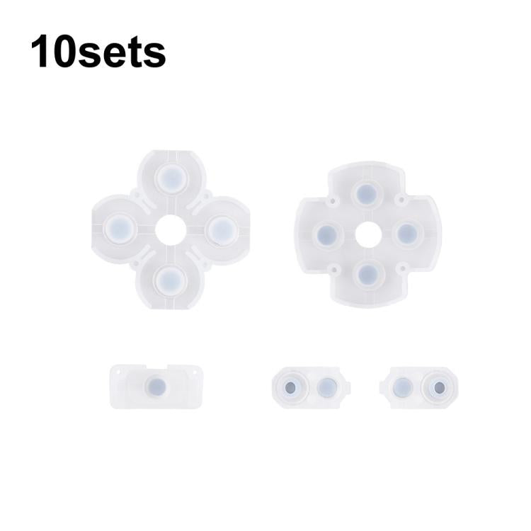 Pulsante in gomma conduttiva del gamepad con cuscinetto morbido, For PS2 10sets, For PS3 10sets, For PS4 10sets 1.0, For PS4 10sets 2.0, For PS4 10sets 3.0/4.0, For PS4 10sets 5.0