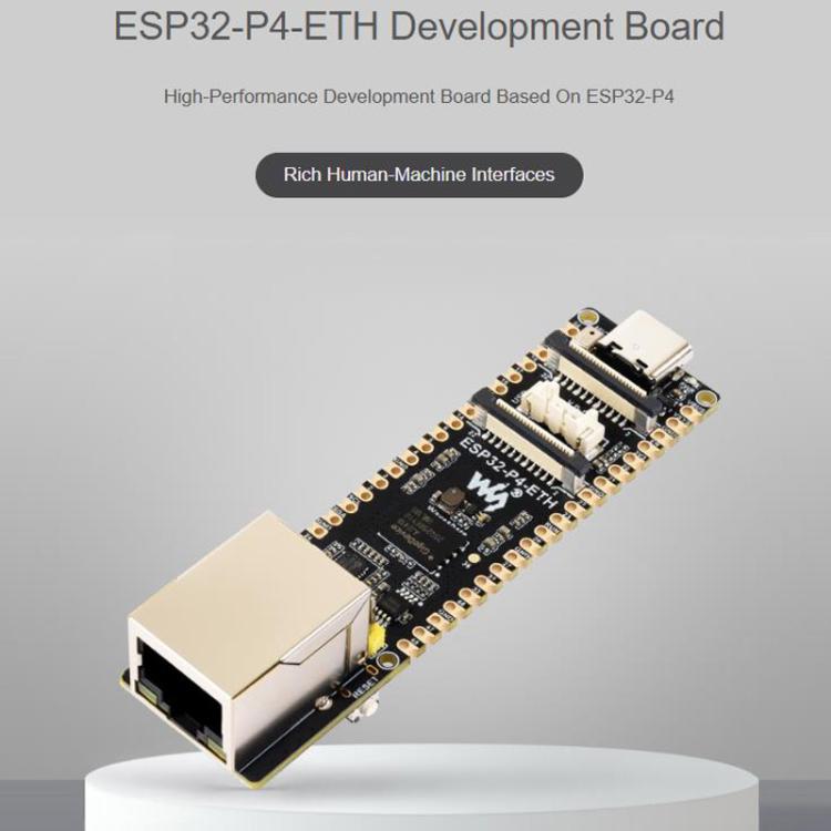 Scheda sviluppo ESP32-P4 con porta Ethernet RJ45 100 Mbps