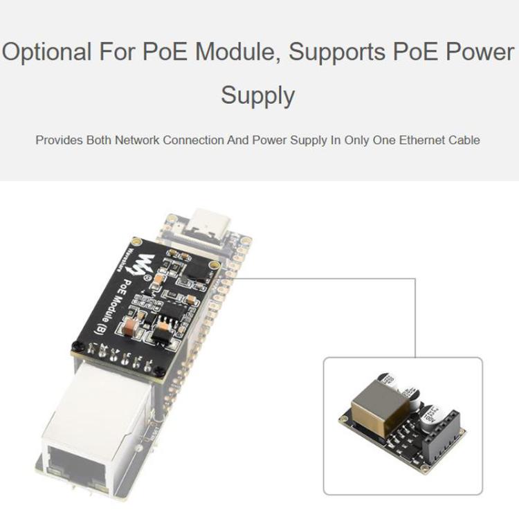 Scheda sviluppo ESP32-P4 con porta Ethernet RJ45 100 Mbps
