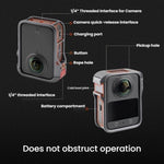 Telaio protettivo esteso in metallo per fotocamera panoramica DJI Osmo 360 PGYTECH