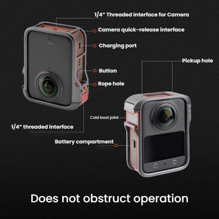 Telaio protettivo esteso in metallo per fotocamera panoramica DJI Osmo 360 PGYTECH