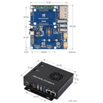 Scheda base Waveshare Dual Ethernet per Raspberry Pi CM5