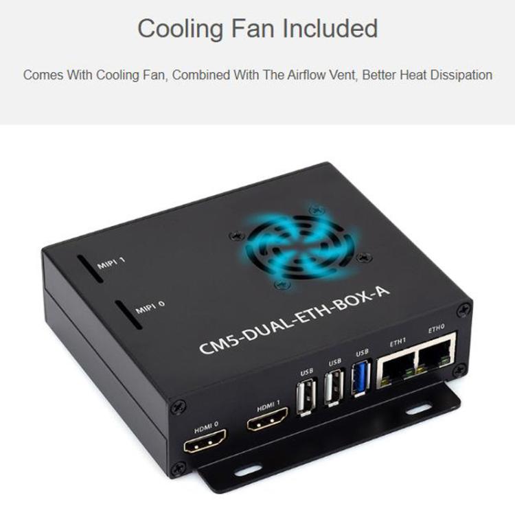 Scheda base Waveshare Dual Ethernet per Raspberry Pi CM5