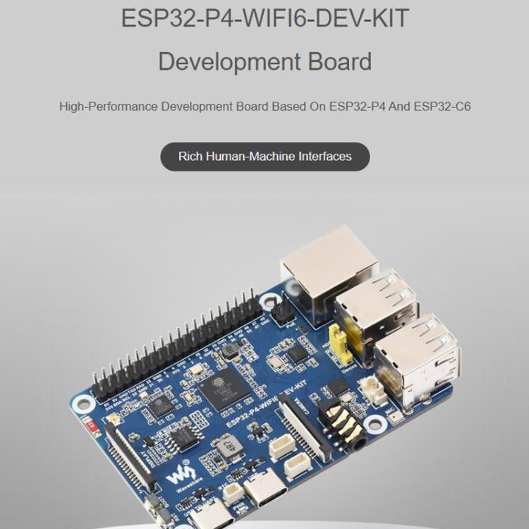 Scheda sviluppo ESP32-P4 con Wi-Fi 6 e Bluetooth 5