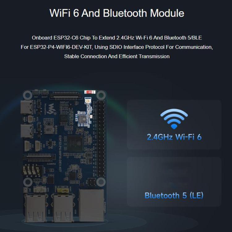 Scheda sviluppo ESP32-P4 con Wi-Fi 6 e Bluetooth 5