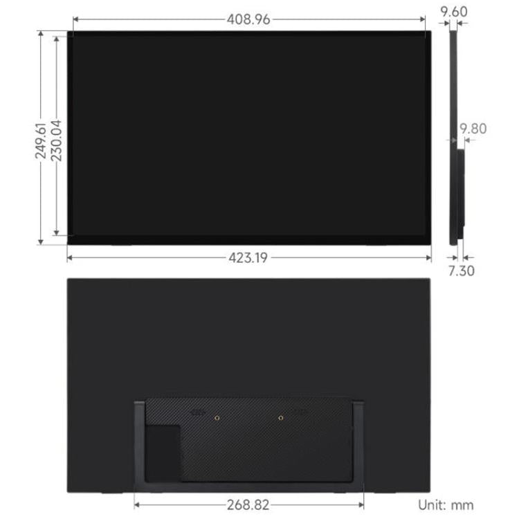 Monitor touch IPS 18,5 pollici Full HD 120Hz con Type-C