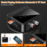 Adattatore trasmettitore/ricevitore audio Bluetooth 5.4 con riproduzione da scheda TF, C56