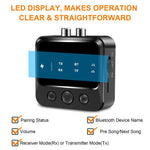 Adattatore trasmettitore/ricevitore audio Bluetooth 5.4 con riproduzione da scheda TF, C56