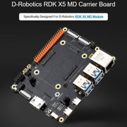 Scheda base compatibile con interfaccia GPIO a 40 pin e porta Gigabit Ethernet RJ45, D-Robotics RDK X5 MD Carrier Board