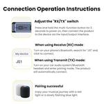 Trasmettitore/ricevitore audio Bluetooth 5.4 AUX per auto, JS1