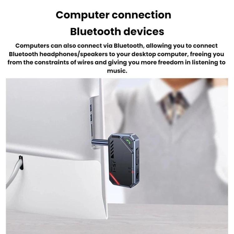 Trasmettitore/ricevitore audio Bluetooth 5.4 AUX per auto, JS1