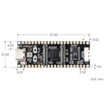 Scheda sviluppo RISC-V dual-core 32 bit 8x5 cm