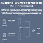 Adattatore audio Bluetooth per auto con ingresso AUX da 3,5 mm, C57