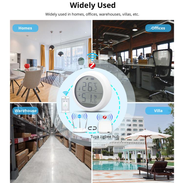 Sensore intelligente Tuya ZigBee per il rilevamento di temperatura e umidità., RSH-ZigBee-HS03