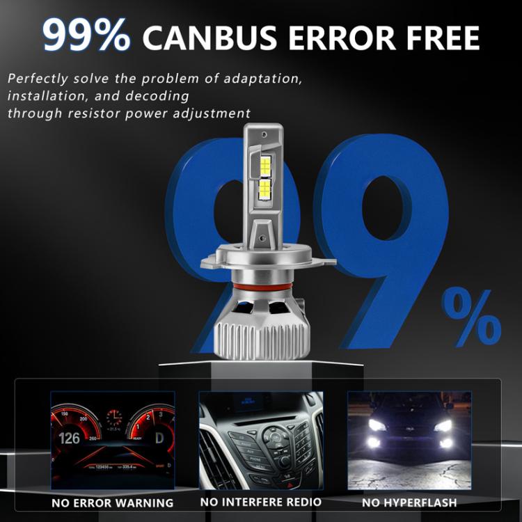 Confezione da 2 fari a LED per auto impermeabili IP68 da 30W 3000LM, A5 H7, A5 H4, A5 H11, A5 H1, A5 9005, A5 9006