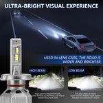 Confezione da 2 fari a LED per auto impermeabili IP68 da 30W 3000LM, A5 H7, A5 H4, A5 H11, A5 H1, A5 9005, A5 9006