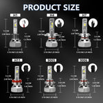 Confezione da 2 fari a LED per auto impermeabili IP68 da 30W 3000LM, A5 H7, A5 H4, A5 H11, A5 H1, A5 9005, A5 9006