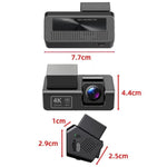 Telecamera da cruscotto M68 1080P HD con visione notturna e schermo senza soluzione di continuità, registrazione di monitoraggio parcheggio 24 ore su 24., Front  + WIFI, Front + Rear  + WIFI