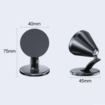 Supporto magnetico pieghevole e girevole per telefono da cruscotto, compatibile con navigatore auto., D63