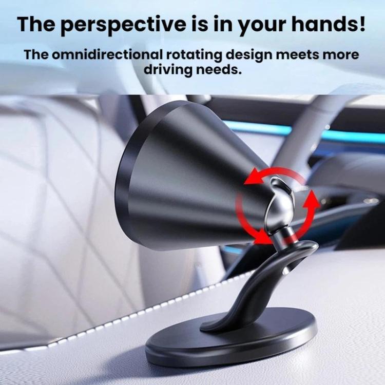 Supporto magnetico pieghevole e girevole per telefono da cruscotto, compatibile con navigatore auto., D63