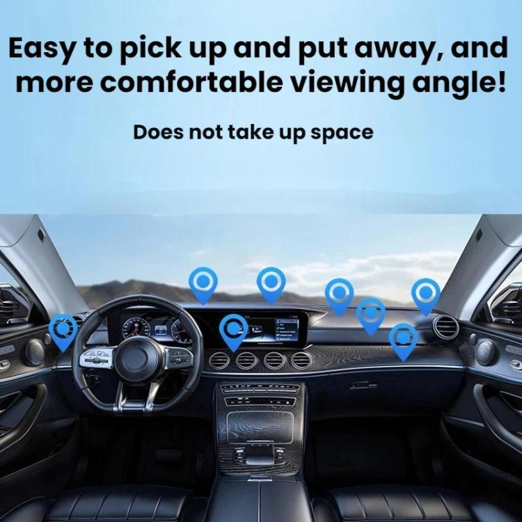 Supporto magnetico pieghevole e girevole per telefono da cruscotto, compatibile con navigatore auto., D63