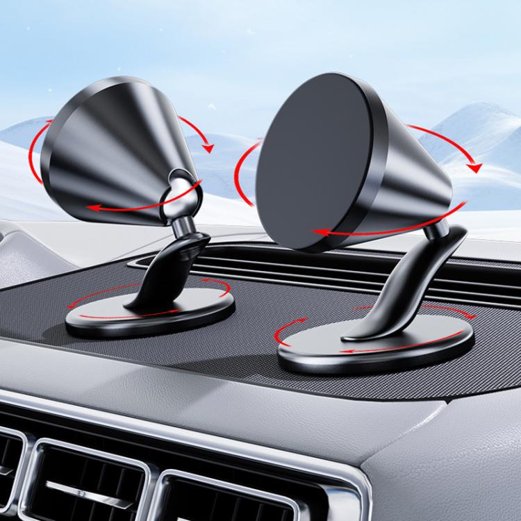 Supporto magnetico pieghevole e girevole per telefono da cruscotto, compatibile con navigatore auto., D63