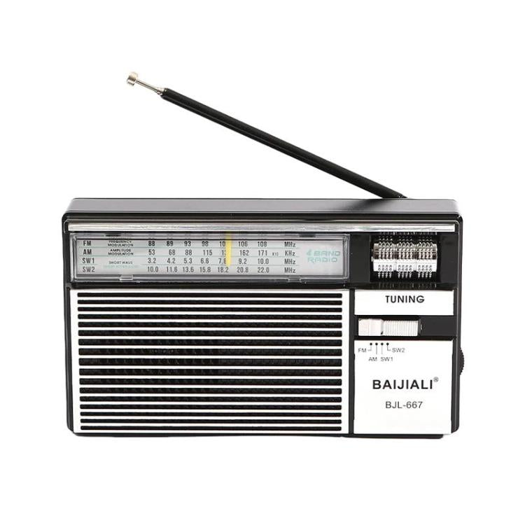 Radio portatile multibanda BAIJIALI BJL-667 con manopole