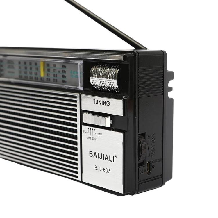 Radio portatile multibanda BAIJIALI BJL-667 con manopole