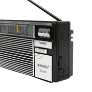 Radio portatile multibanda BAIJIALI BJL-667 con manopole